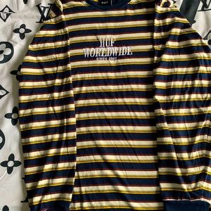 HUF worldwide striped shirt